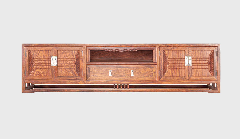 北海刺猬紫檀电视柜低柜现代中式全实木电视柜客厅高低柜